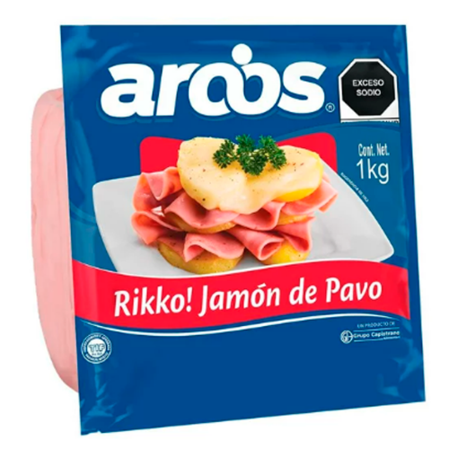 Imagen de JAMON AROOS PAVO TORTERO 800 GRS