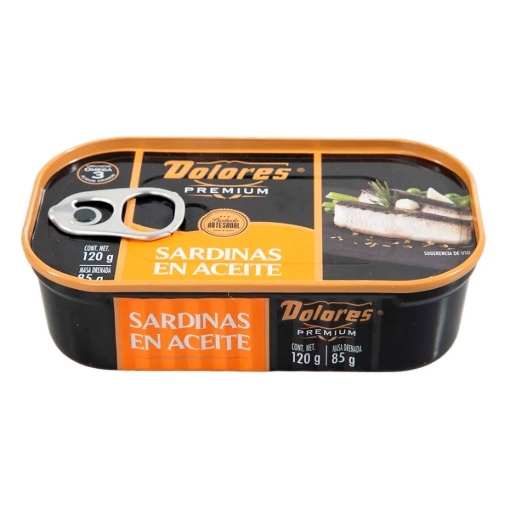 Imagen de SARDINA DOLORES PREMIUM EN ACEITE 120 GRS