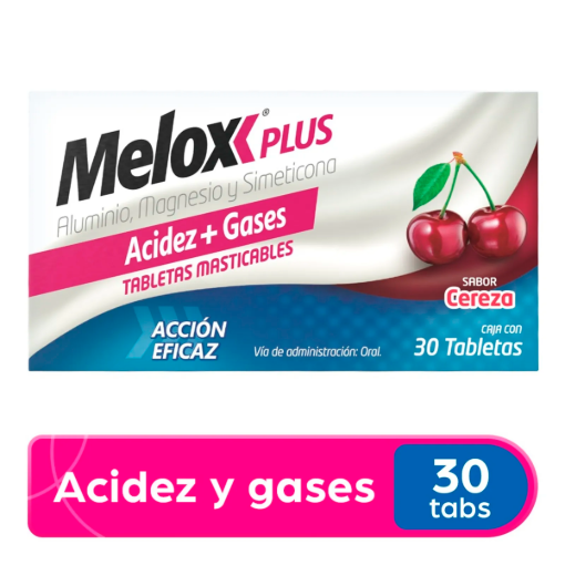 Imagen de Medicina Melox Plus Cereza Tab 30 PZS
