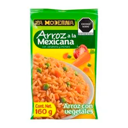 Imagen de ARROZ MODERNA A LA MEXICANA C/VEG 160 GRS