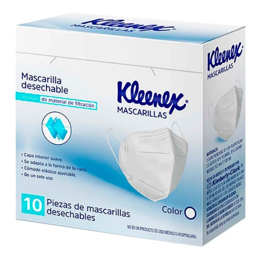 Imagen de Mascarillas Deschable Kleenex 10 PZS
