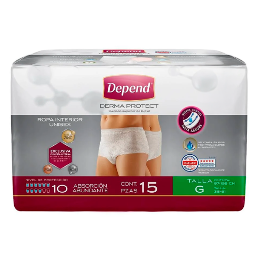 Imagen de Calzon Depend Ropa Unisex Gde+5P Depend Ropa Inisex Gde +5Pz 10 PZS