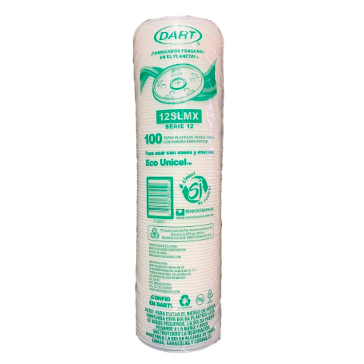 Imagen de Tapa Dart Plast C/Ran 12Oz Dart Tapa Plast C/Ran 12O 100 PZS