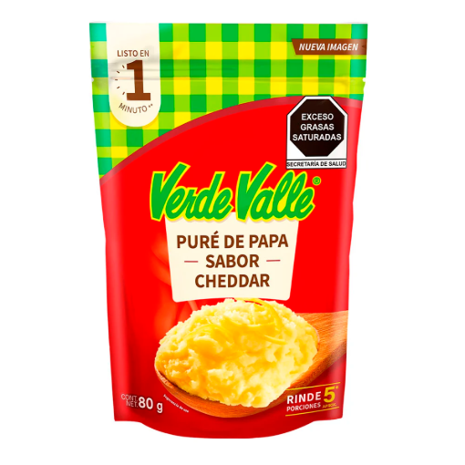 Imagen de Pure Papa Verde Valle Chedar Verde Valle Chedar 80 GRS