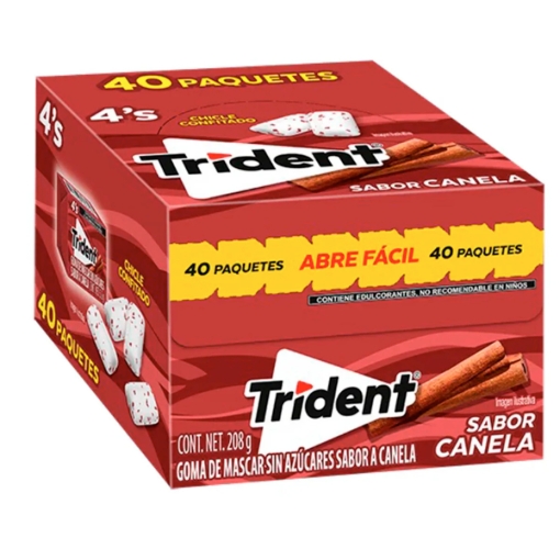 Imagen de Chicle Exh Chicle Trident 4S Canela N Trident 4S Canela  N 5.2 GRS