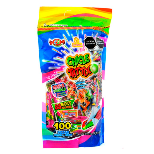 Imagen de Chicle Exh Chicle Las Delicias Tattoo Las Delicias Tattoo 4.5 GRS