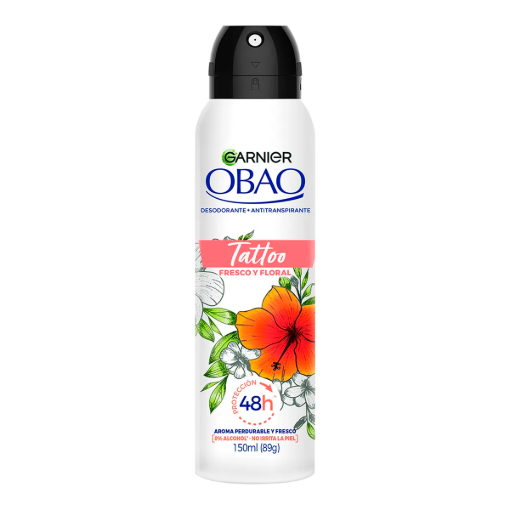 Imagen de Desodora Deo Obao Tattoo M Fresco Y Floral Aer Obao Fresco Y Floral Aer 150 MLL