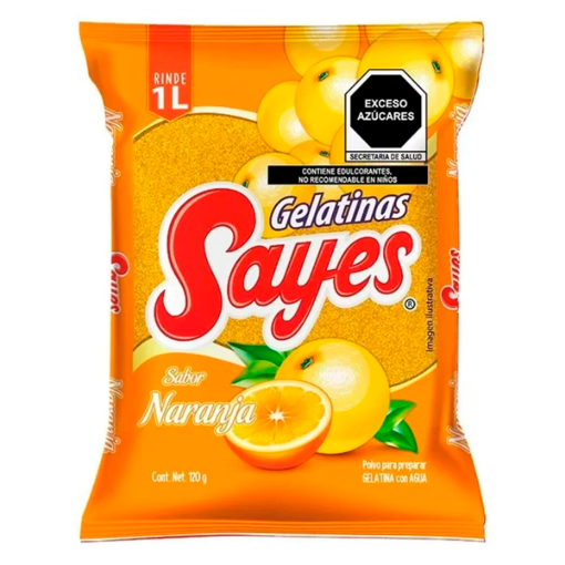 Imagen de Gelatina Gel Sayes Naranja Agua Sayes Naranja Agua 120 GRS