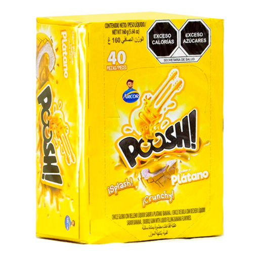 Imagen de Chicle  Exh Chicle Arcor Poosh Banana Arcor Banana 40 PZS