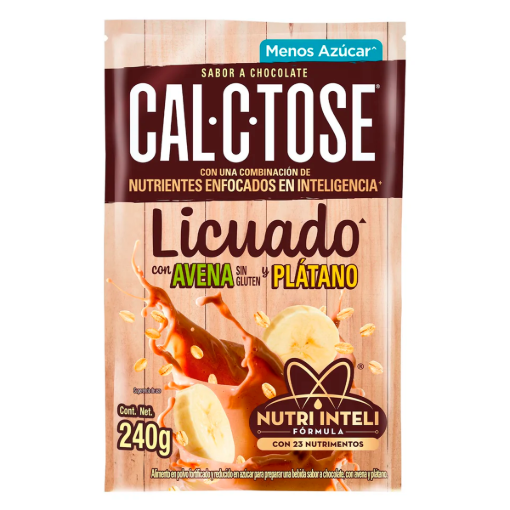 Imagen de Choco Cal-C-Tose Licuado Avena&Platano Sob 240 GRS