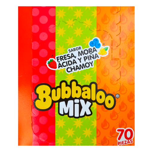 Imagen de Chicle  Exh Chicle Bubbaloo Mix Extreme Chicle  Mix Extreme 5.1 GRS