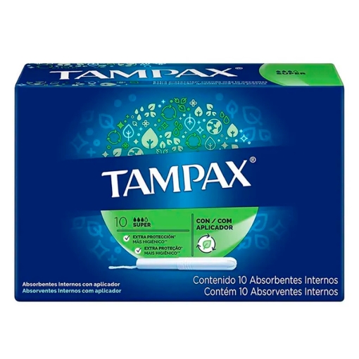 Imagen de Tampones Tampax Super Plus Abs Tampax 10 PZS