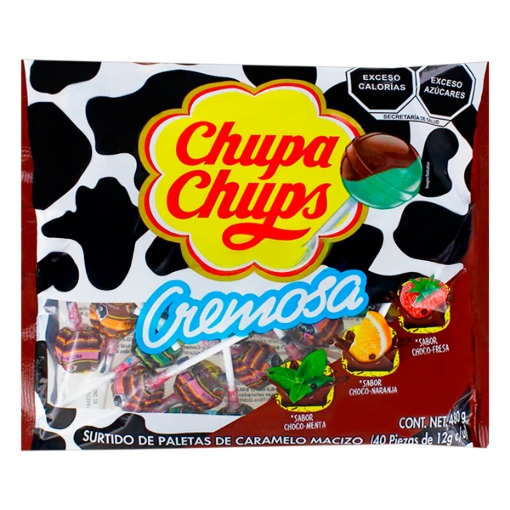 Imagen de Exh Paleta Chupa Chups Cremosa Choco Chupa Chups 40 PZS