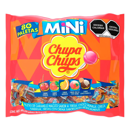 Imagen de Paleta Exh Paleta Chupa Chups Mni Chupa Chups 80 PZS