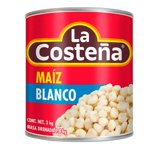 Imagen de Maiz Pozolero Blanco La Costeña 3 KGS