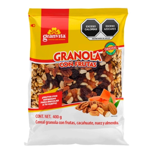 Imagen de Exhibidor Granola Granvita Con Fresa Y Manzana 400 GRS