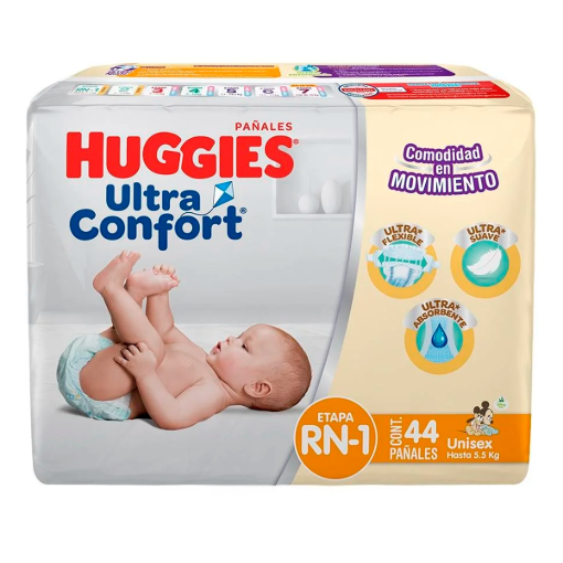 Imagen de Pañal Huggiesultra Confort Recien Nacido +4Pz 40 PZS