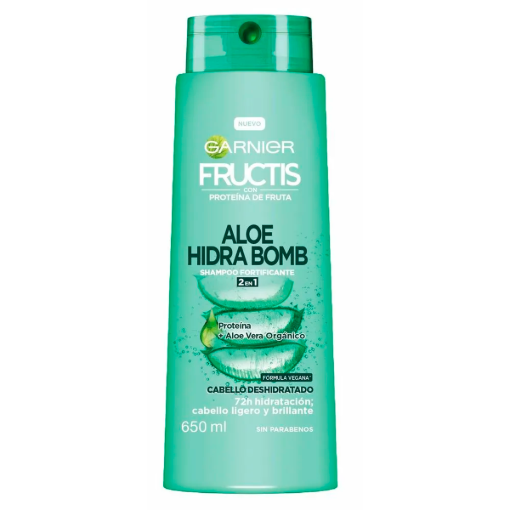 Imagen de Shampoo Fructis Aloe Hidratacion Bomba 650 MLL