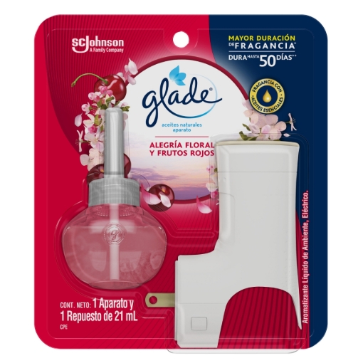 Imagen de Aromatizante Electrico Glade Alegría Floral 21 MLL