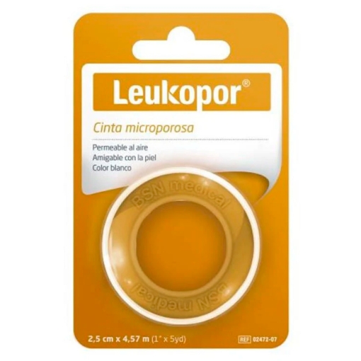 Imagen de Cinta Leukopor Blanca 2.5X4.57Cm 1 PZS
