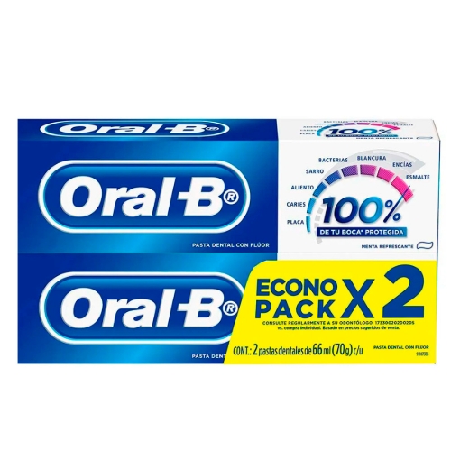 Imagen de PASTA DENTAL ORAL-B 100 2PACK 66ML 66 MLL
