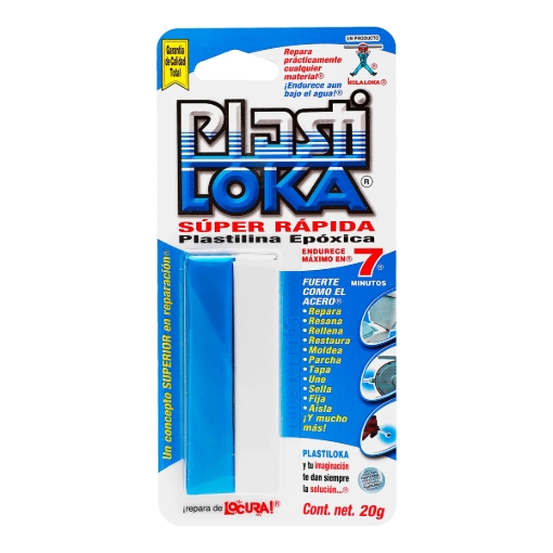 Imagen de PEGAMENTO PLASTI LOKA SUPER RAPIDA BARRA 20 GRS