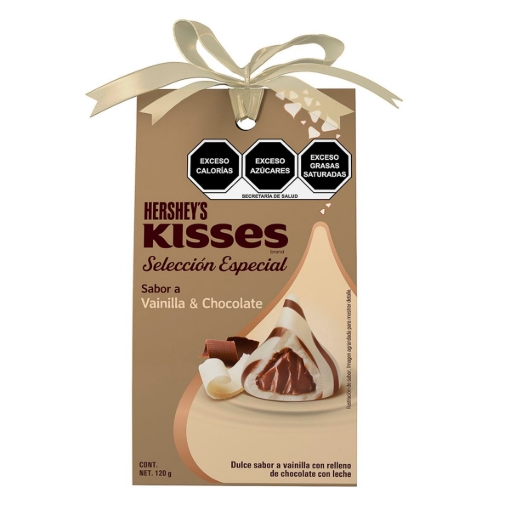 Imagen de Chocolat Exh Choco HersheyS Kiss Se Vain HersheyS Kiss Se Da Choco Amargo Seleccion Especial 120 GRS
