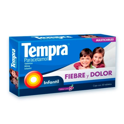 Imagen de Exh Tempra Masticable Uva 80Mg 30 PZS