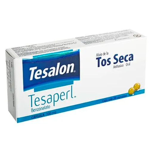 Imagen de Medicamento Tesalon Perlas Para Tos 20 PZS