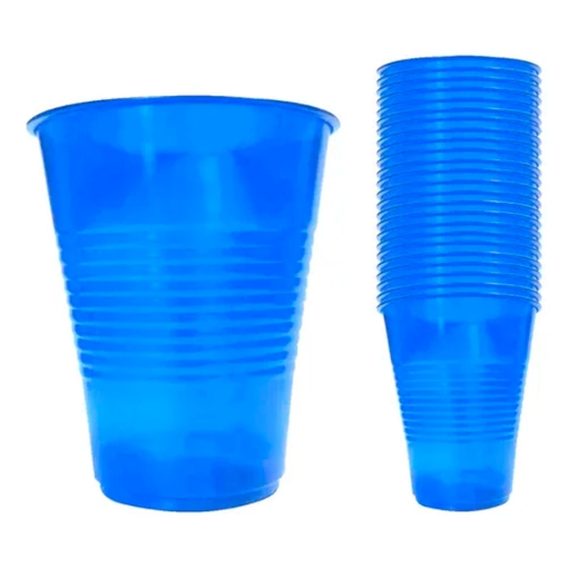 Imagen de Vaso Primo Plast Azul Neon 10 20 PZS