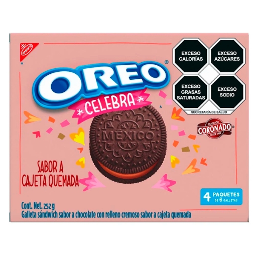 Imagen de Gall Nabisco Oreo Celebra Cajeta Cubierta 63 GRS