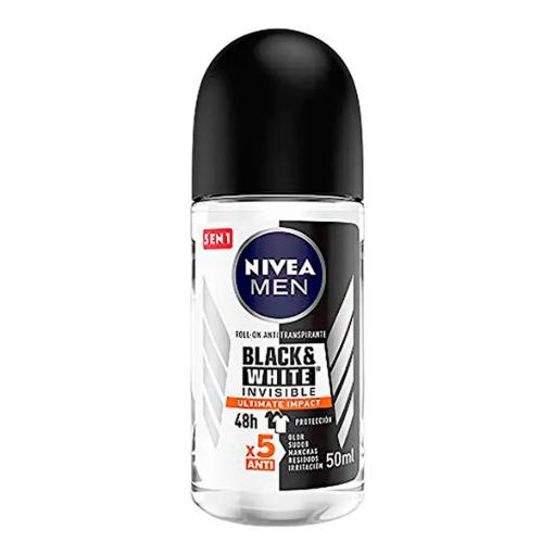 Imagen de Deo Nivea Men Inv B&W U.Impact Rol Ap 50 MLL