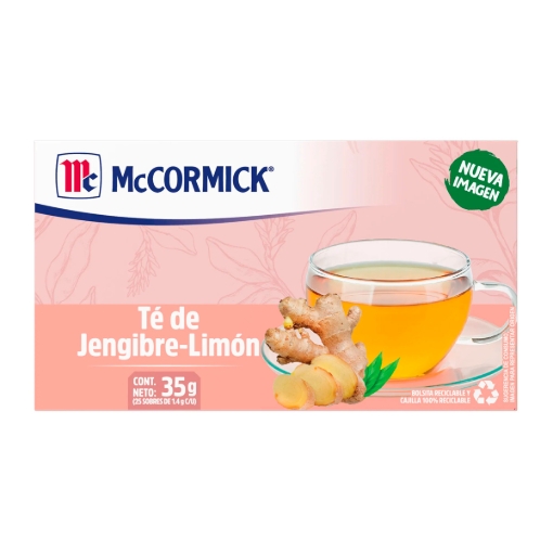 Imagen de Te Mc Jengibre/Limon 25 PZS
