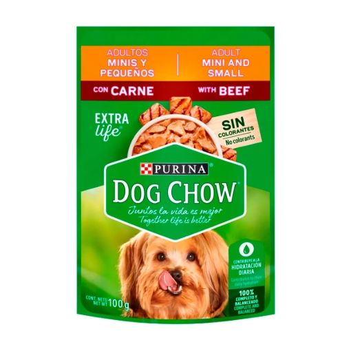 Imagen de Alimento Para Perro Purina Dog Chow Adulto Razas Pequeñas Sabor Carne 100 GRS