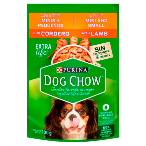 Imagen de Aliemnto Alim Purina Dog Chow Adulto Rz Mini/Peq Corder Purina Dog Chow Adulto Rz P +20 100 GRS