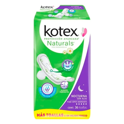 Imagen de T Kotex Nat Noc Mnz C/A+6Pzs Kotex . 30 PZS