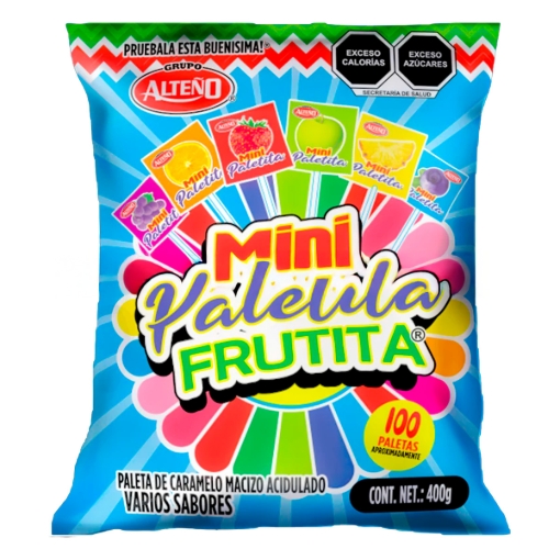 Imagen de Exh Paleta Alteño Mini Frutita Alteño  . 100 PZS