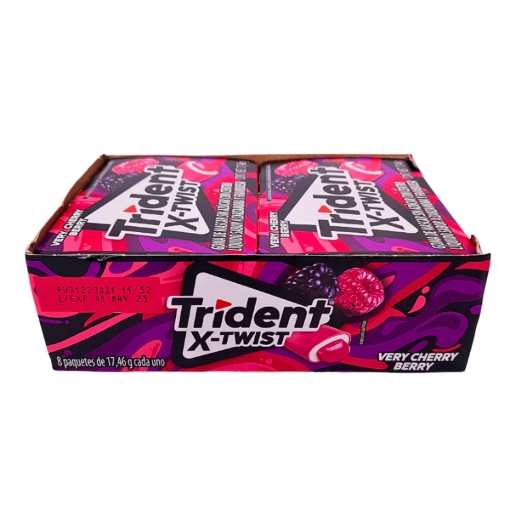 Imagen de Exh Chicle Trident Twist Raspberry 17.46 GRS