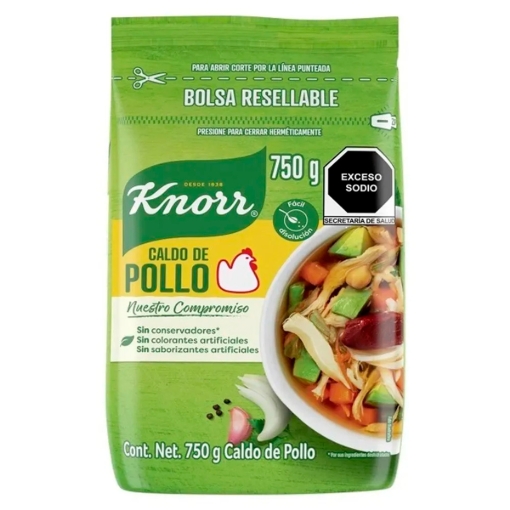 Imagen de Consomat Caldo D/Pollo Knorr Bls Knorr Suiza24 Bls +Tomate12Tira 750 GRS