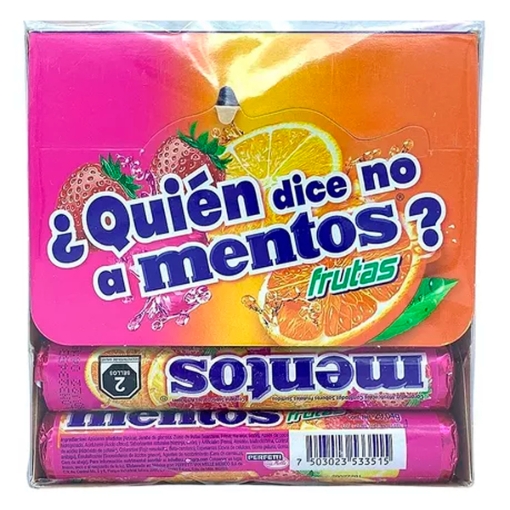 Imagen de Exh Dul Mentos Rollos Frutas 12 PZS