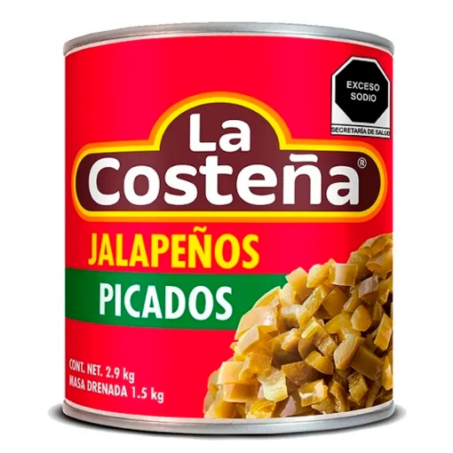 Imagen de Chiles Jalapeño Picados La Costeña 2.9 KGS