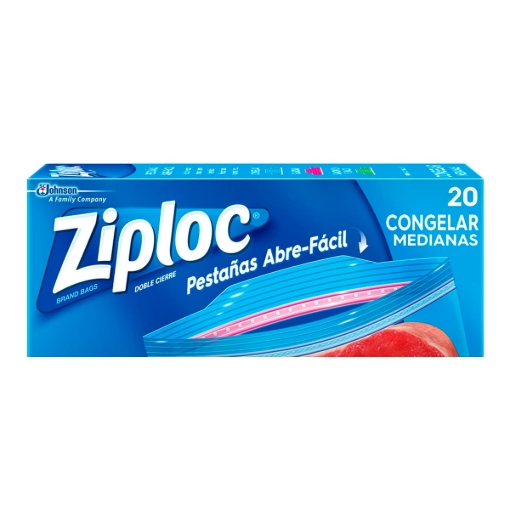 Imagen de Bolsa para Congelar Mediana Ziploc 20 PZS