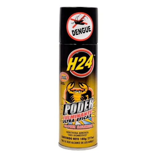 Imagen de Insecticida H-24 Poder Fulminante Aerosol 277 MLL