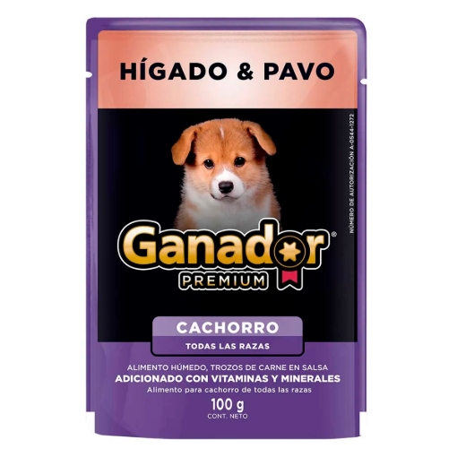 Imagen de Alim Ganador Premium Cachorro Hig/Pavo  Ganador 100 GRS