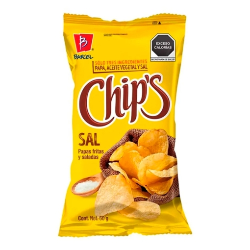 Imagen de PAPAS CHIPS SALADAS 170 GRS