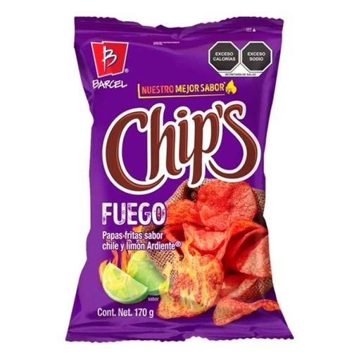 Imagen de PAPAS CHIPS FUEGO 170 GRS