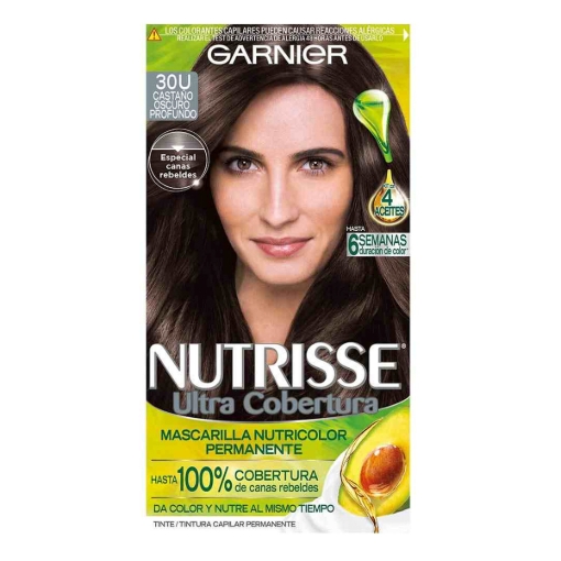 Imagen de Tinte Nutrisse 3.0 Castaño Osc U/Cob 1 PZS