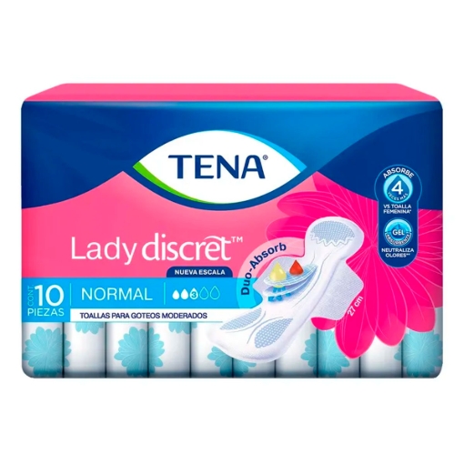 Imagen de Toalla Femenina Tena Lady Discret Normal 10 PZS