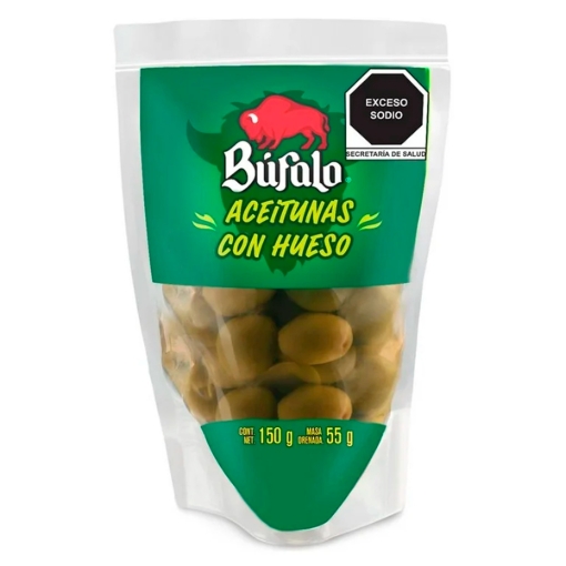 Imagen de ACEITUNA BUFALO MANZ CON HUESO 150 GRS