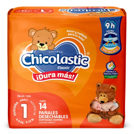 Imagen de Pañal Chicolastic Classic 1 14 PZS
